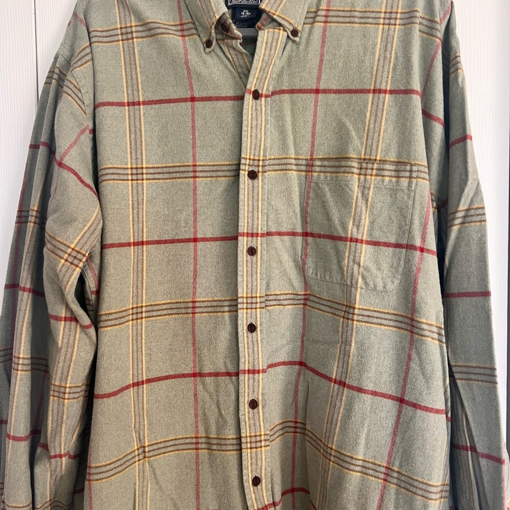 Lands End 2X Tall, long sleeve flannel print